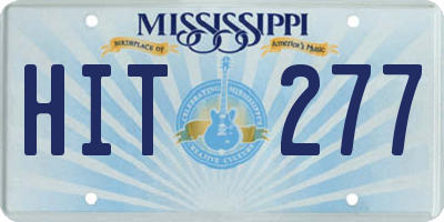 MS license plate HIT277