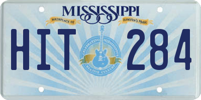 MS license plate HIT284