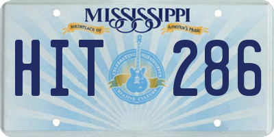 MS license plate HIT286