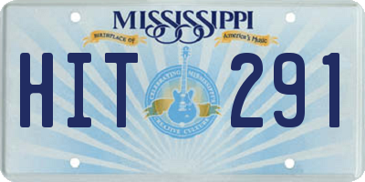 MS license plate HIT291