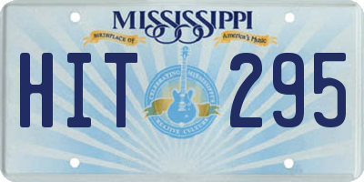 MS license plate HIT295