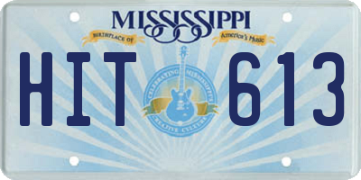 MS license plate HIT613