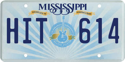 MS license plate HIT614