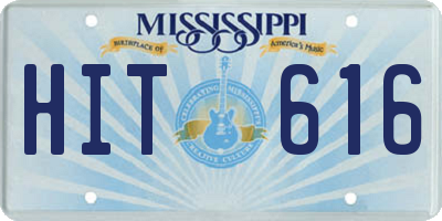 MS license plate HIT616