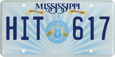 MS license plate HIT617