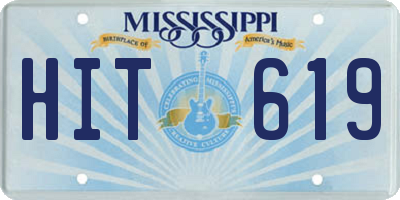 MS license plate HIT619