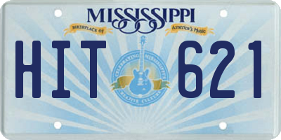 MS license plate HIT621