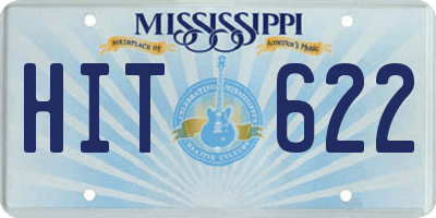 MS license plate HIT622