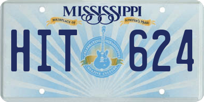 MS license plate HIT624