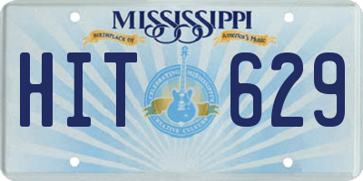 MS license plate HIT629