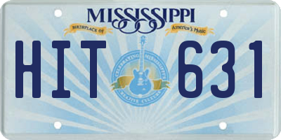 MS license plate HIT631