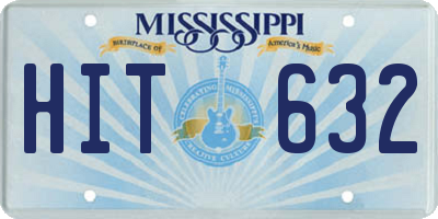 MS license plate HIT632