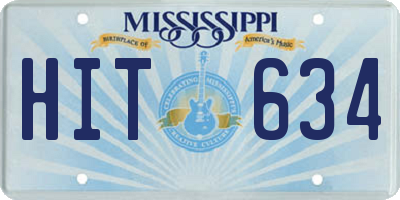 MS license plate HIT634