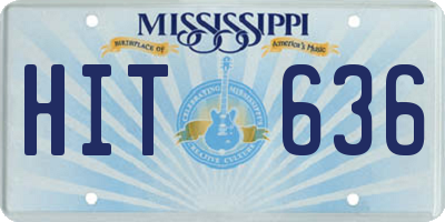 MS license plate HIT636