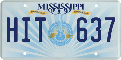 MS license plate HIT637