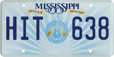 MS license plate HIT638