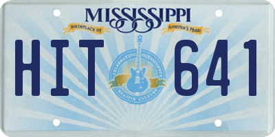 MS license plate HIT641