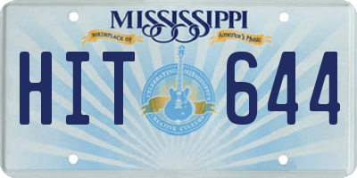 MS license plate HIT644