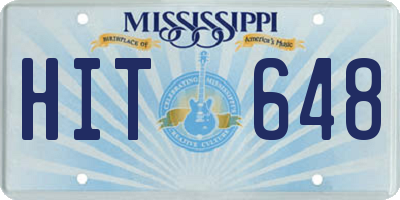 MS license plate HIT648