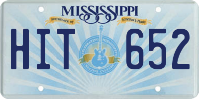 MS license plate HIT652