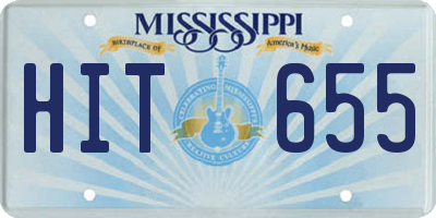 MS license plate HIT655
