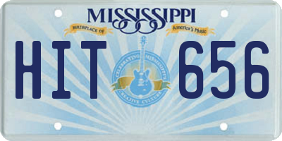 MS license plate HIT656