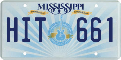 MS license plate HIT661