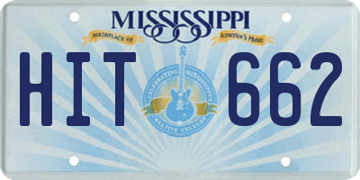 MS license plate HIT662