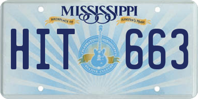 MS license plate HIT663