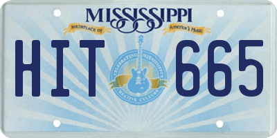 MS license plate HIT665