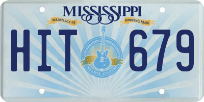 MS license plate HIT679