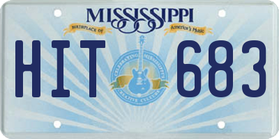 MS license plate HIT683