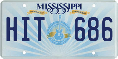 MS license plate HIT686
