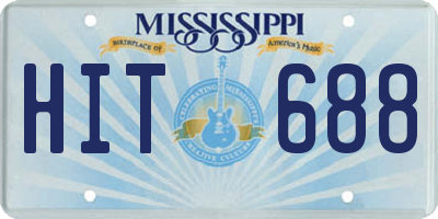 MS license plate HIT688