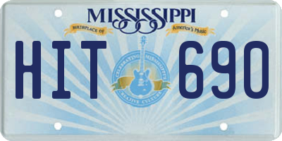 MS license plate HIT690