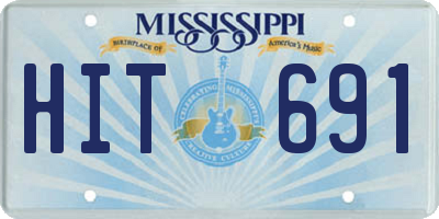 MS license plate HIT691