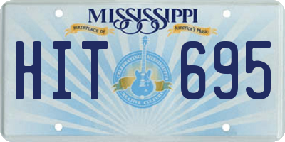 MS license plate HIT695