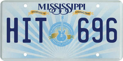 MS license plate HIT696