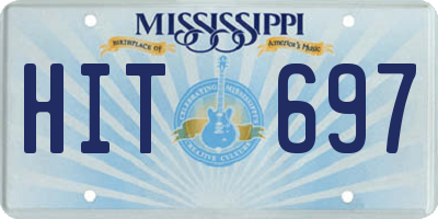 MS license plate HIT697
