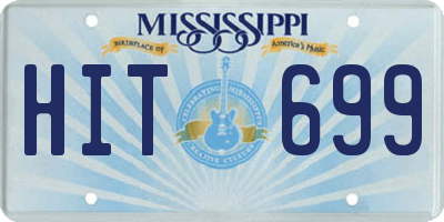 MS license plate HIT699