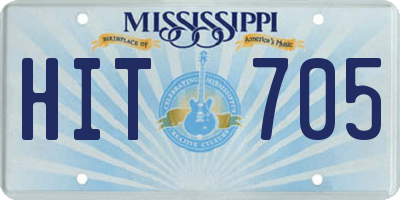 MS license plate HIT705