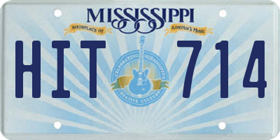 MS license plate HIT714