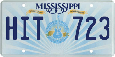 MS license plate HIT723