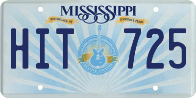 MS license plate HIT725