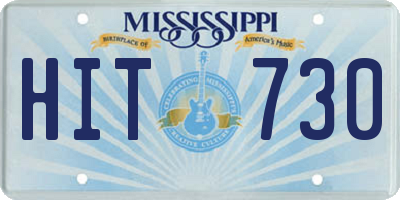 MS license plate HIT730