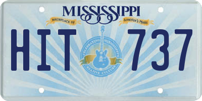 MS license plate HIT737