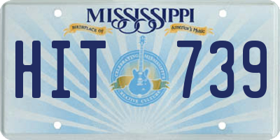 MS license plate HIT739
