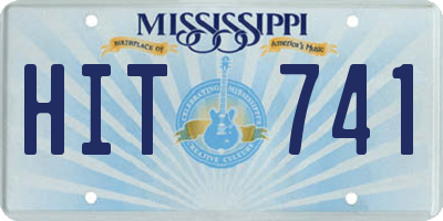 MS license plate HIT741