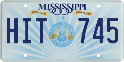 MS license plate HIT745