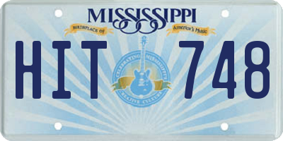 MS license plate HIT748
